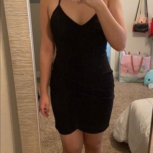 Mini black tulip dress 🌷